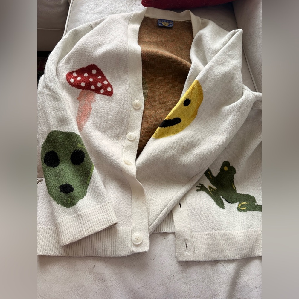 Colorful Graphic Cardigan